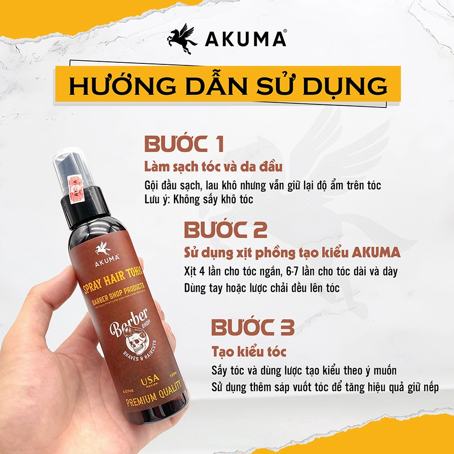 Cận cảnh xịt phồng tóc được sử dụng trên tóc
