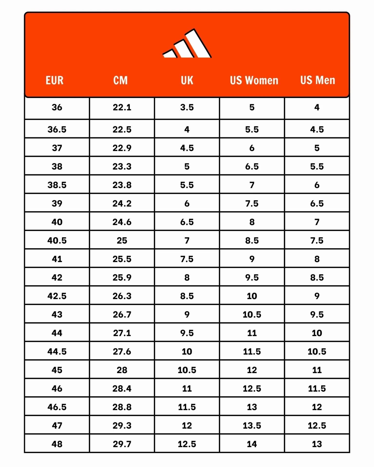 Chọn size dép Adidas phù hợp