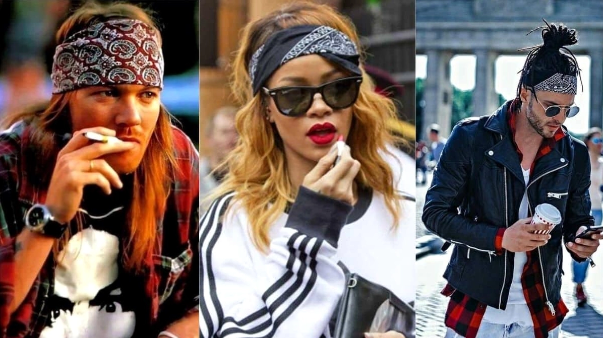 Cô gái đội khăn bandana kiểu turban