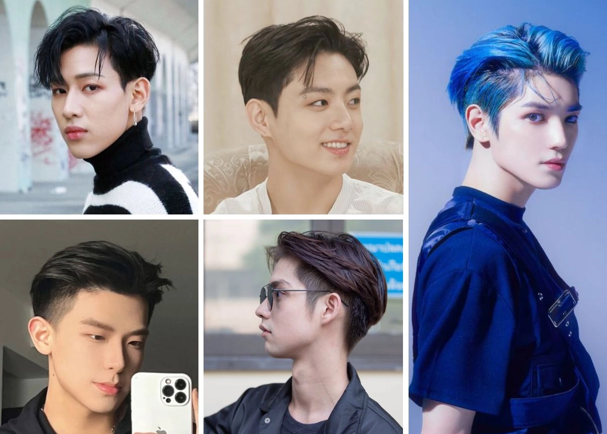 Kiểu tóc vuốt ngược nam kết hợp undercut