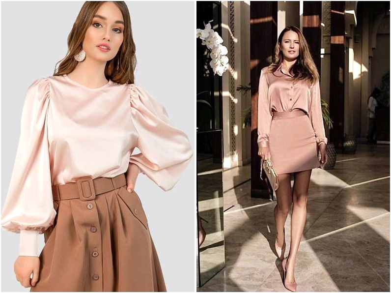 Mẫu áo lụa kiểu đẹp nhất với thiết kế sơ mi thanh lịch