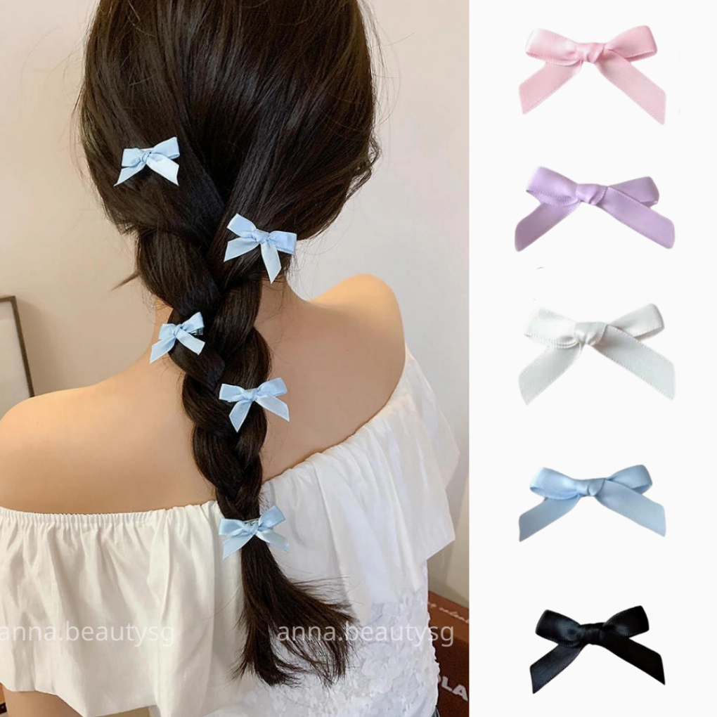 Nhiều kiểu kẹp tóc nơ với màu sắc và kích thước khác nhau