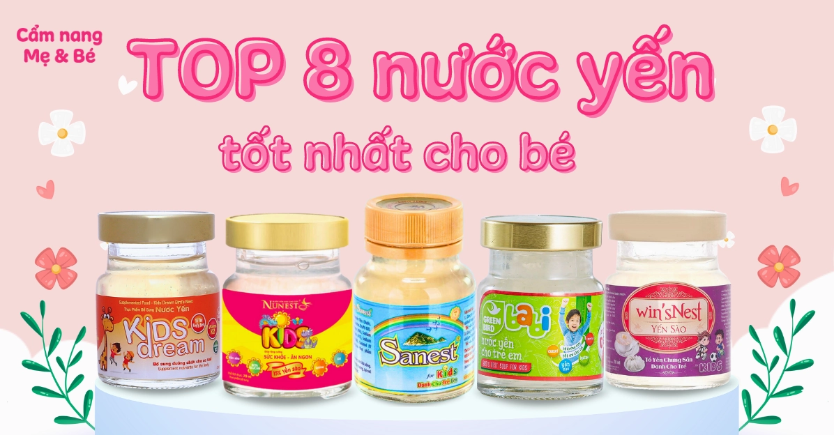 Đồ họa minh họa lợi ích của nước yến cho trẻ em