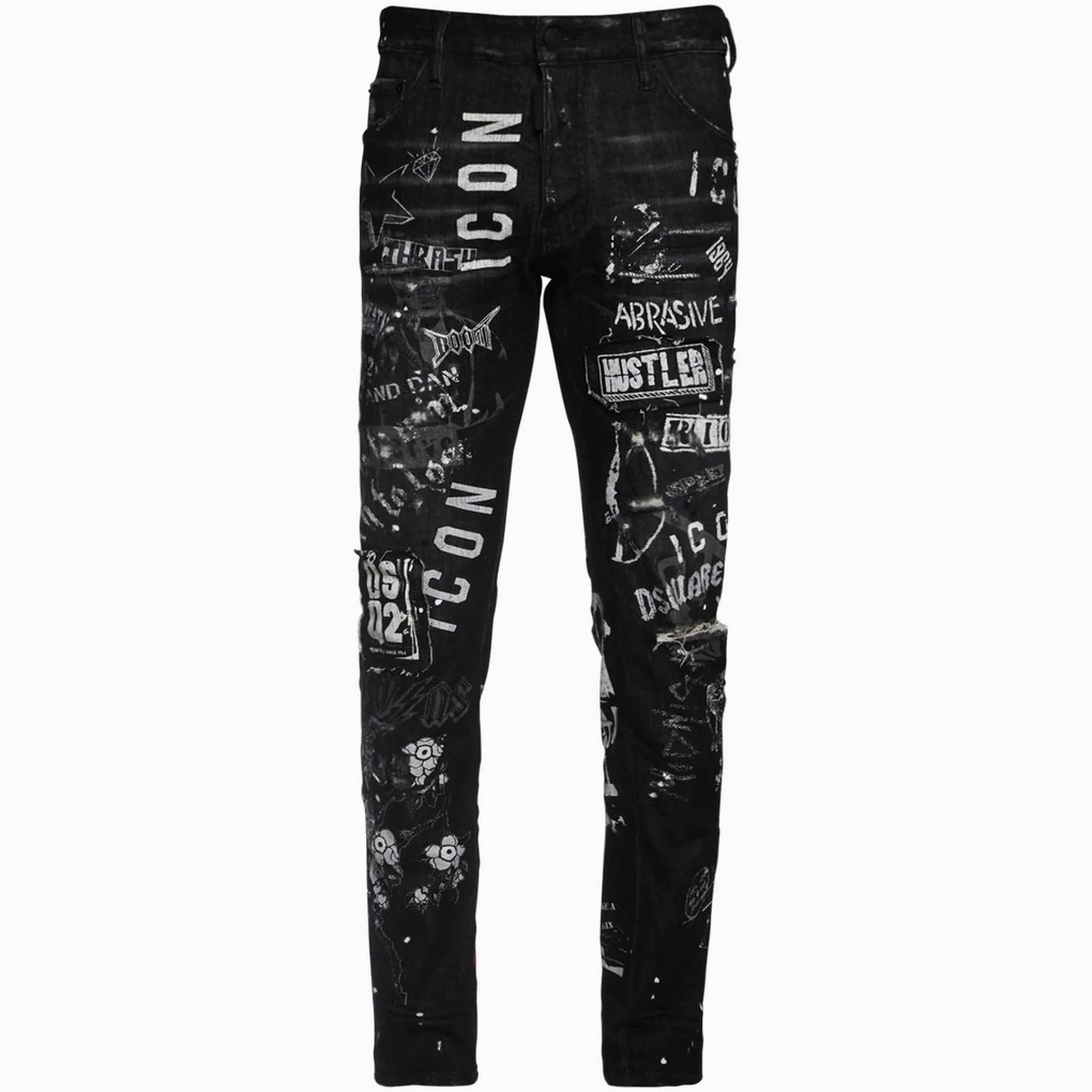 Quần Jean Dsquared2 Icon Cool Guy Đen