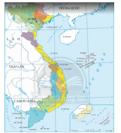 Sơ đồ các con sông chính ở Việt Nam