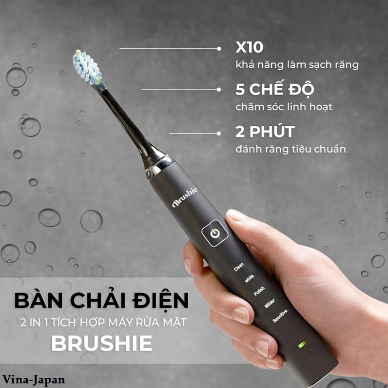 So sánh bàn chải điện Brushie và bàn chải thường
