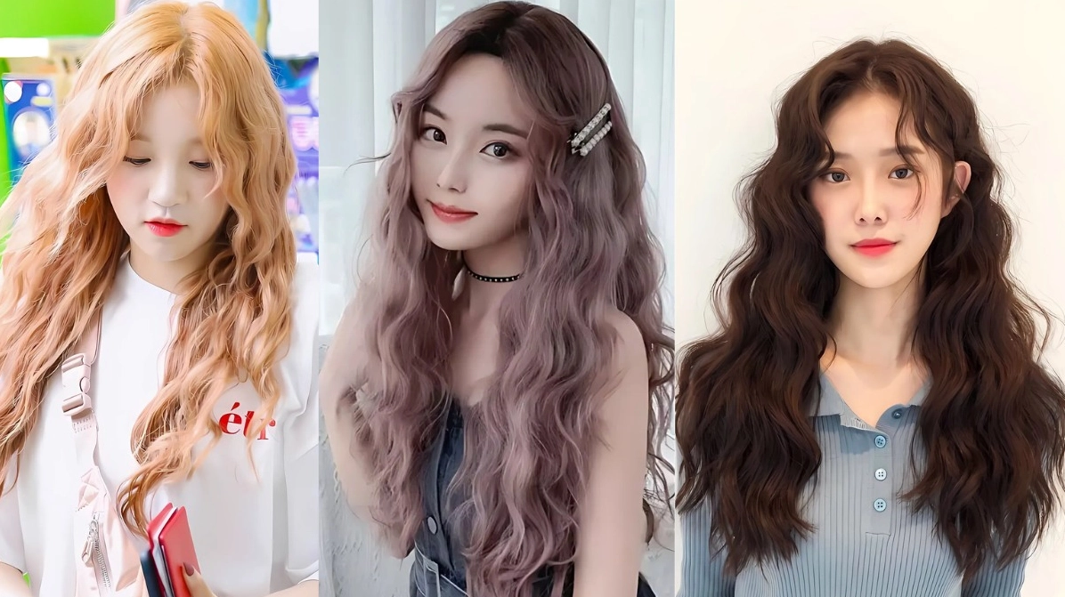 Tóc uốn sóng nước ngang lưng quyến rũ